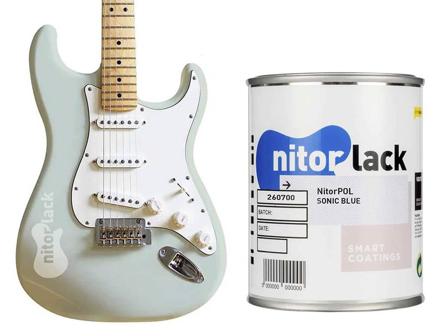 Nitrocelluloselack Sonic Blue - 500ml Dose