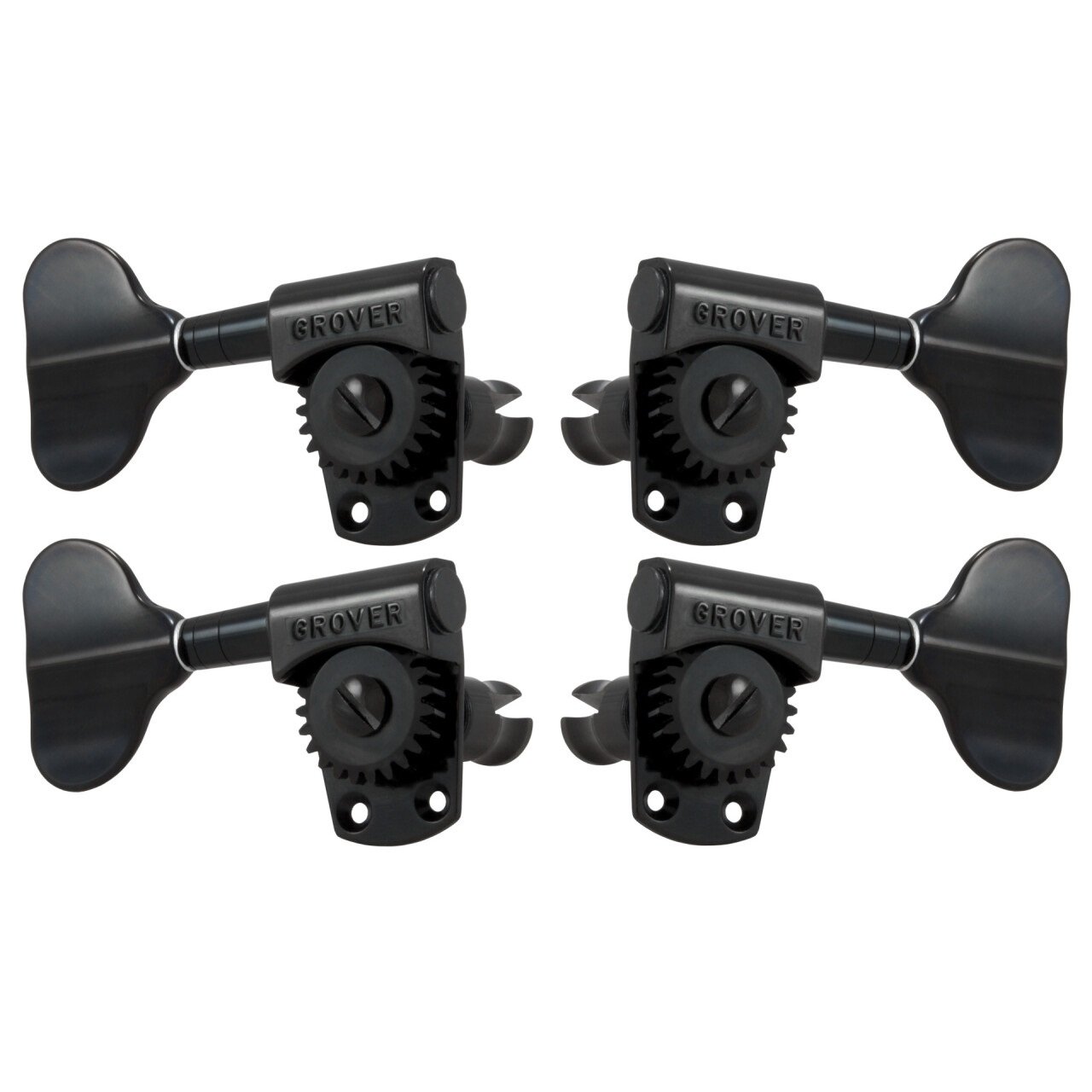 145BC Titan Electric Bass Machines - Bass Machine Heads, 2 + 2 - Black Chrome