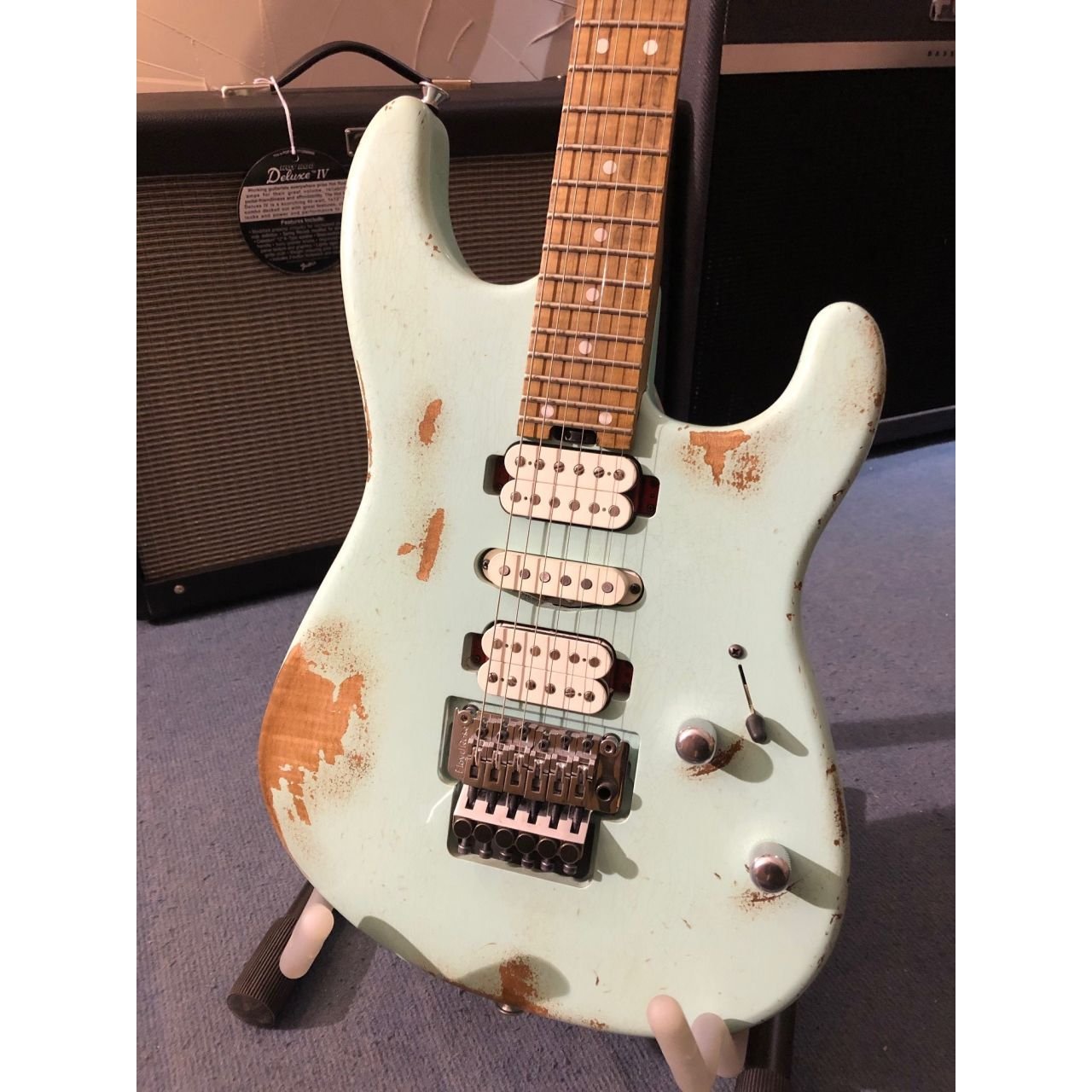 San Dimas HSH, Roasted Basswood, Surf Green Limited Edition - E-Gitarre