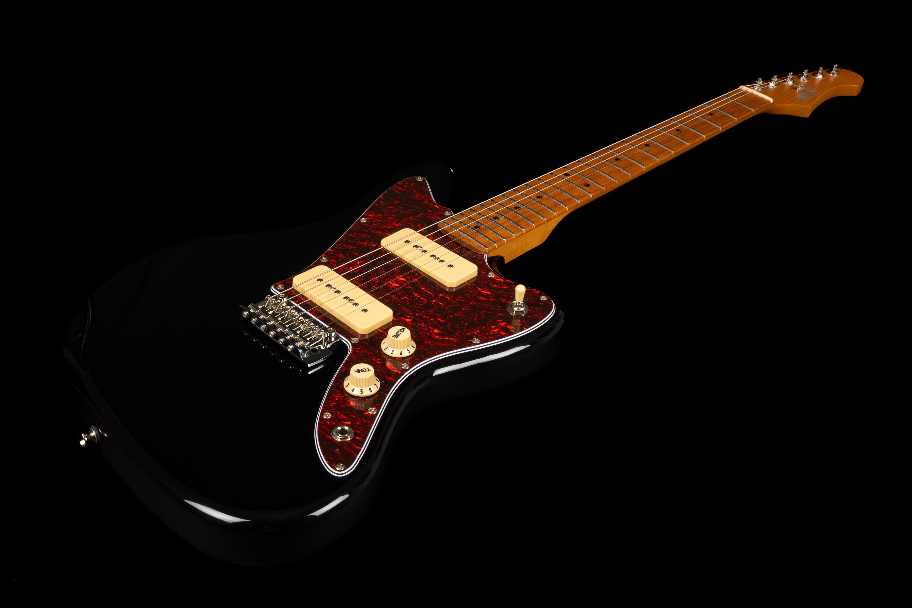 JJ-300  P90 BK E-Gitarre Black