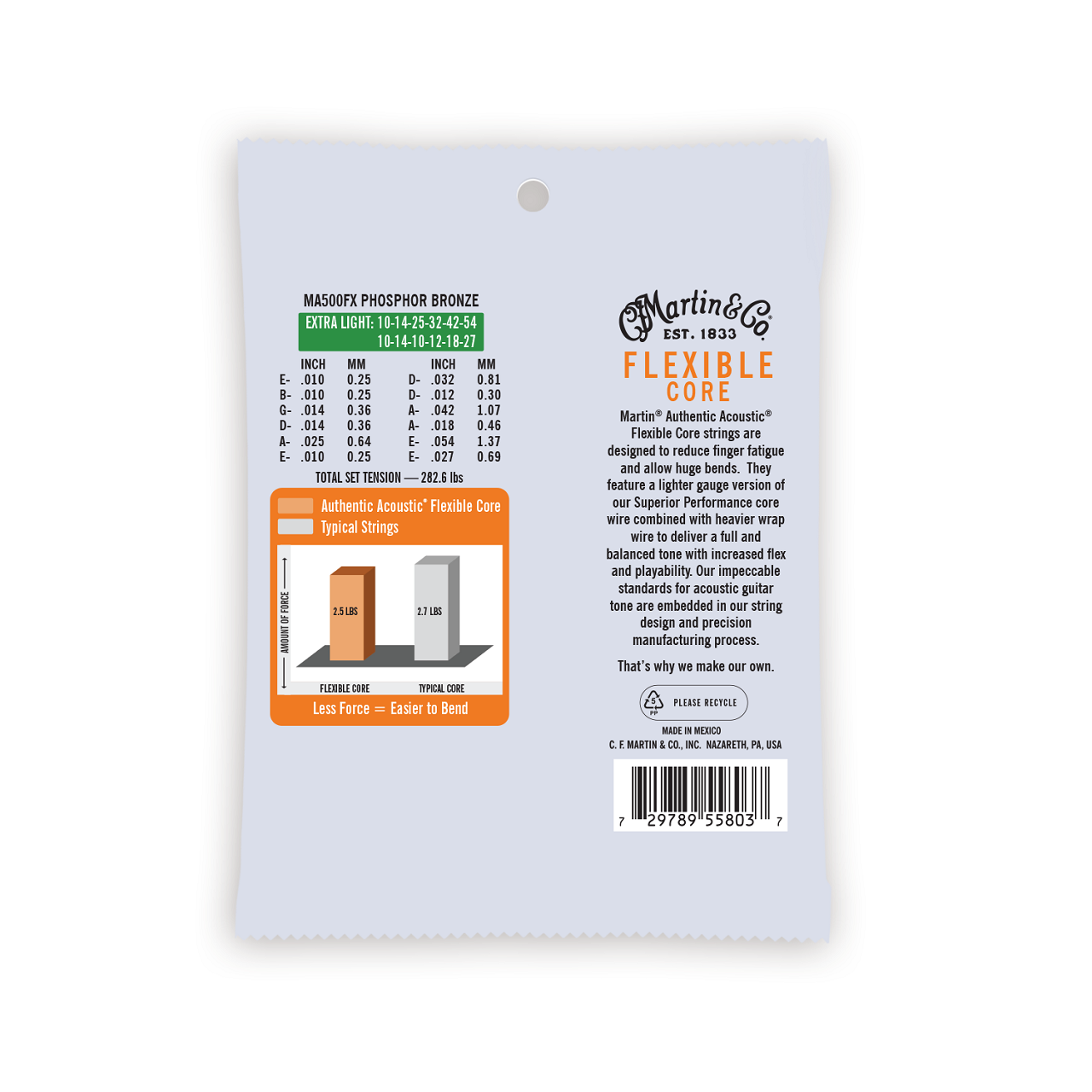MA500FX Flexible Core 010-054 Extra Light 12 Str.