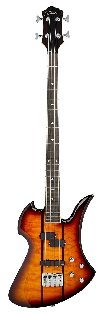 Heritage Classic Mockingbird Bass 4-String - Quilted Maple Top Tobacco Burst