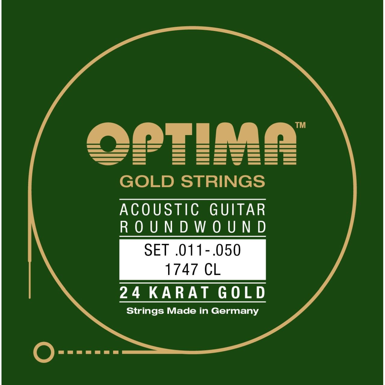 1747 CL 24K Gold Strings Custom Light .011-.050