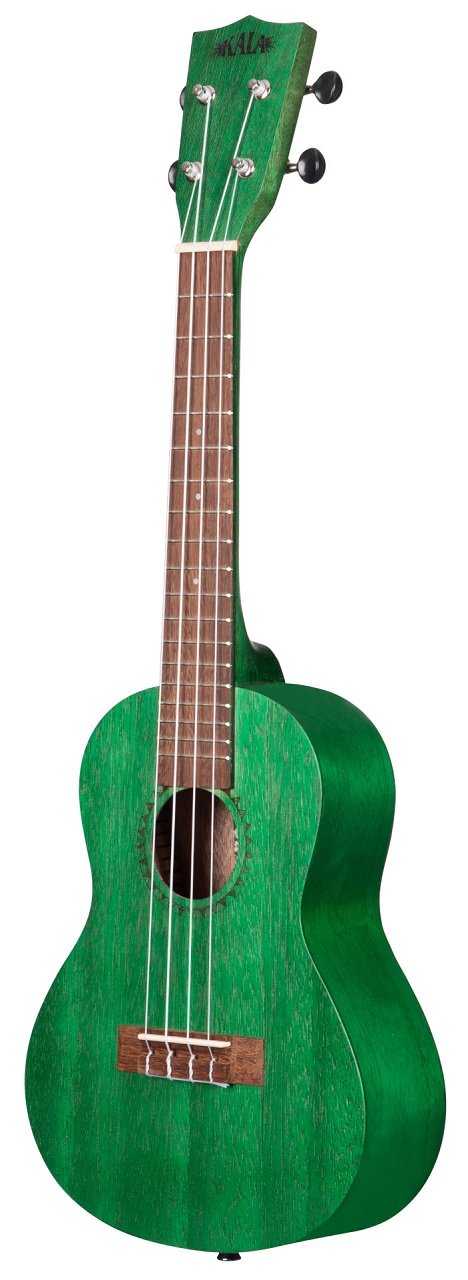 KA-MRT-GRN-C - Fern Green Watercolor Meranti Concert Ukulele