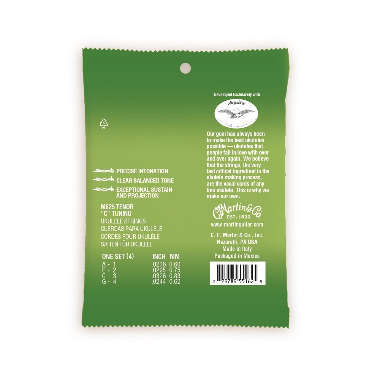 M625 Ukulele Premium Polygut® Saiten