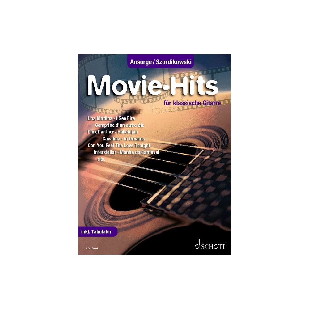 Movie-Hits 20 beliebte Songs für Konzertgitarre für klassische Gitarre inkl. Tabulatur