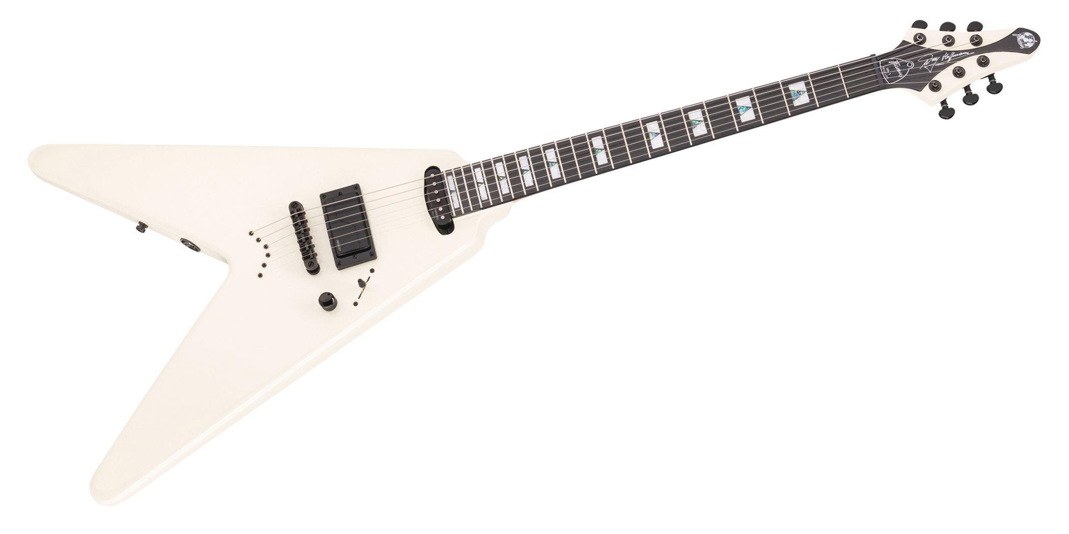 Artist Line Breaker WH-1 - Solid Creme White High Polish E-Gitarre