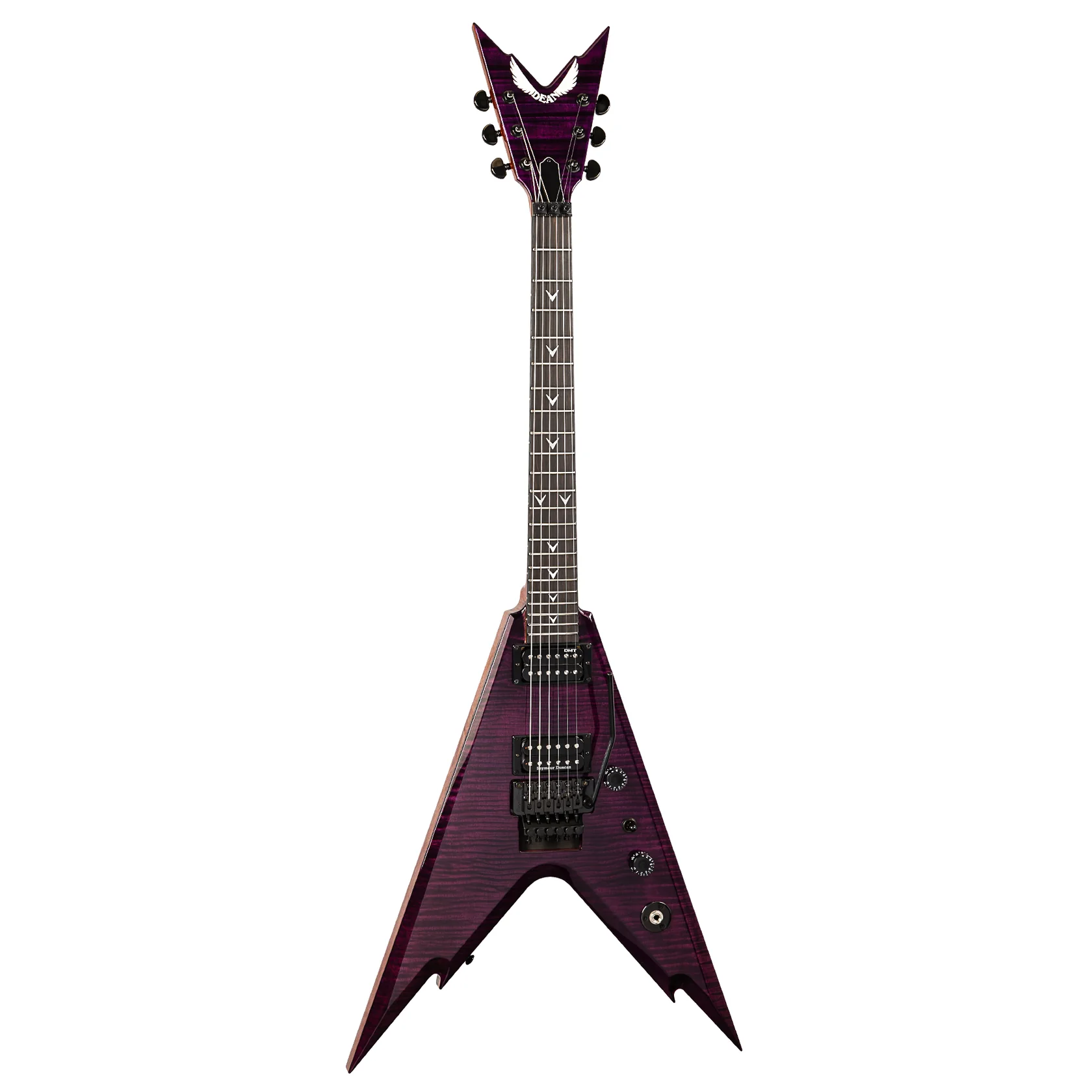USA Razorback V Floyd Flame Top E-Gitarre