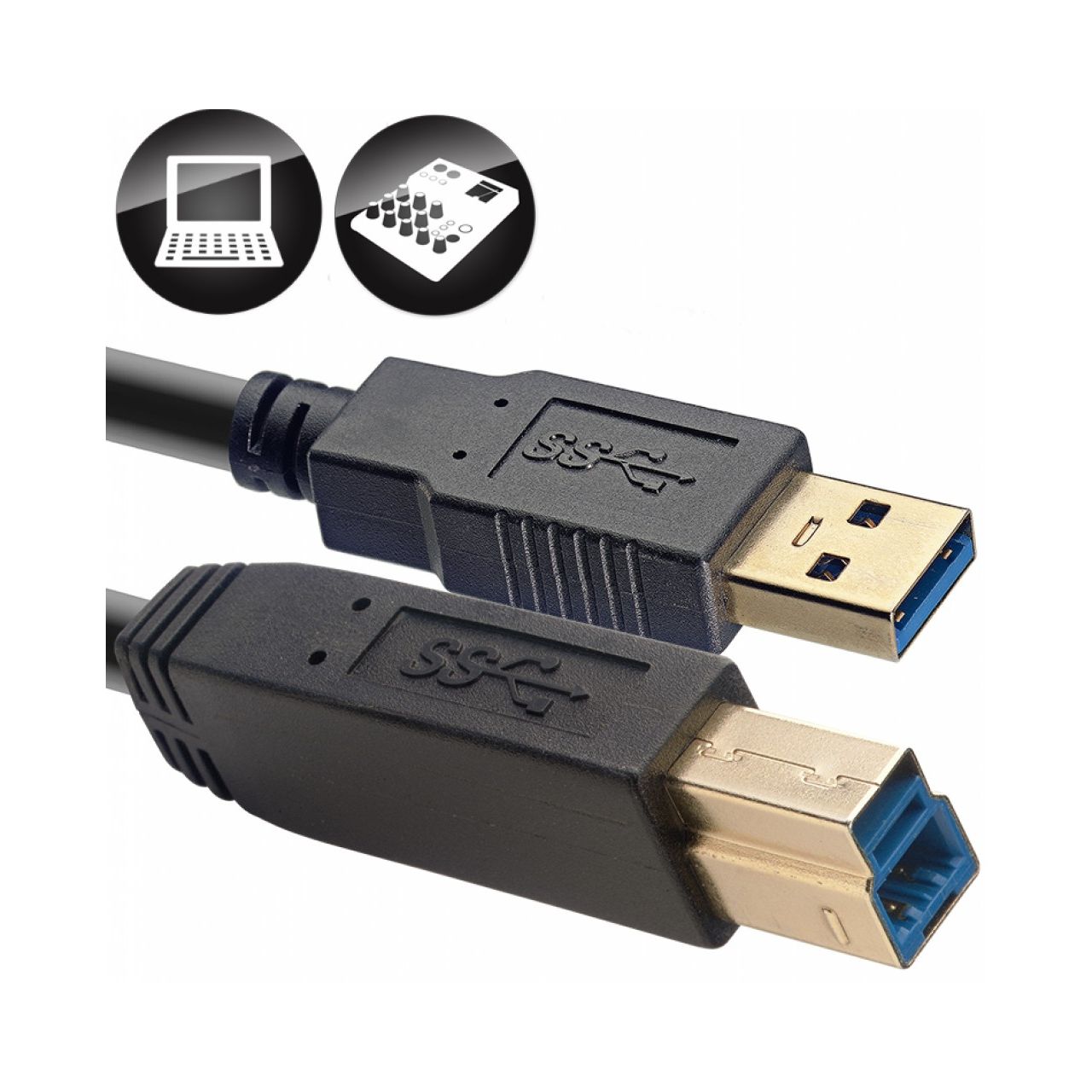 USB 3.0 Kabel - A/B - 1,5m