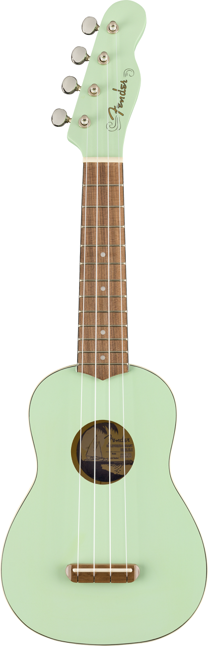 Venice Soprano Uke, Walnut Fingerboard, Surf Green