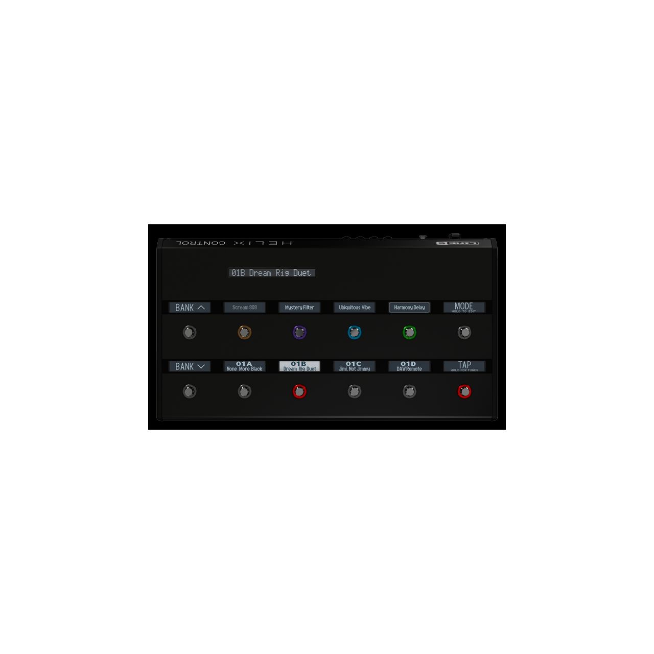 Helix Control - Midi-Controller für Helix Rack Multieffekt