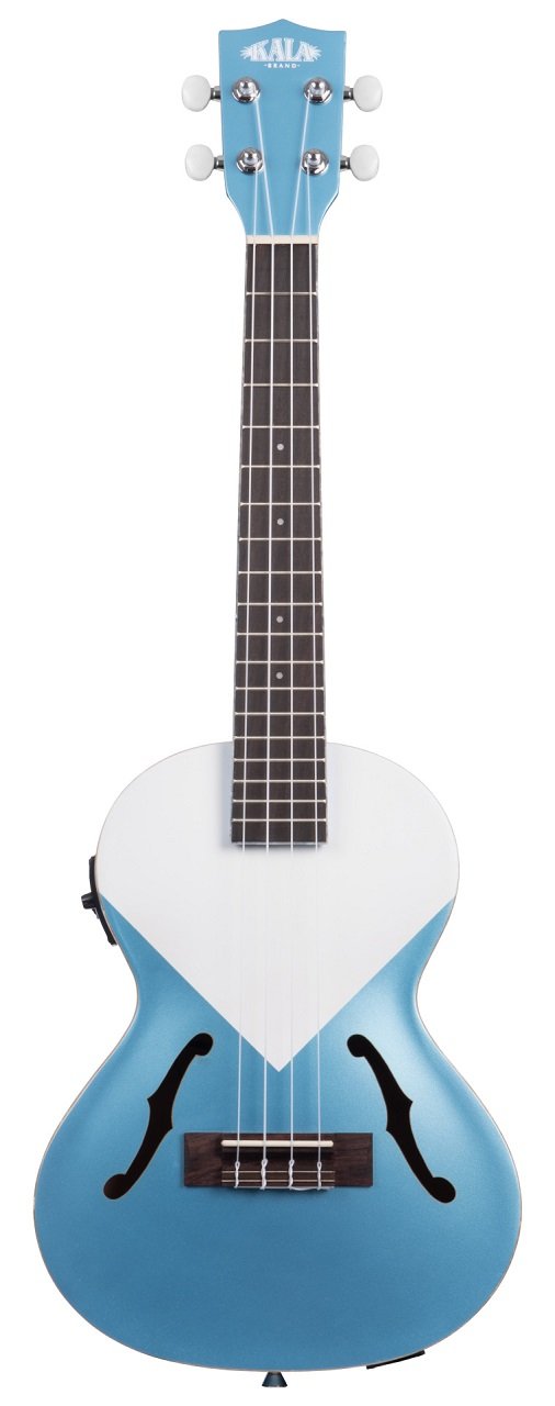KA-JTE-LSBL - Lake Shore Blue Archtop Tenor Ukulele, with EQ & Case (UC-T)