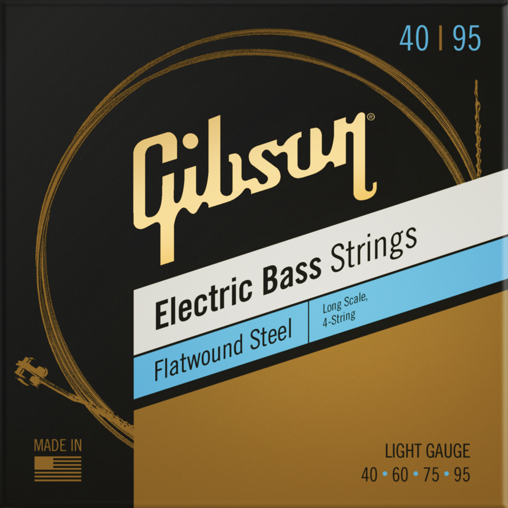 Flatwound Steel Strings, Long Scale, Light .40-.95