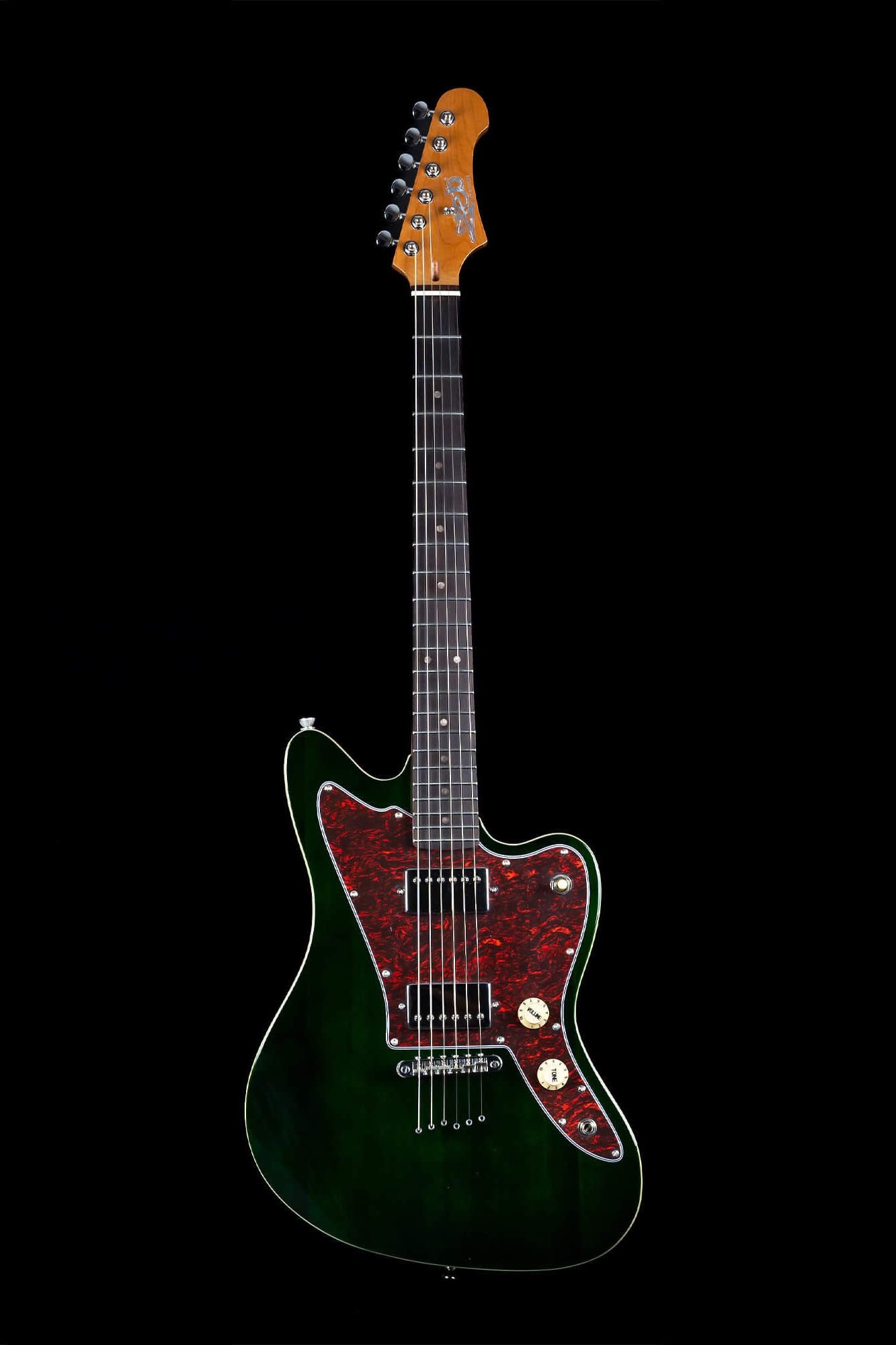 JJ-350 GR R Green Offset E-Gitarre