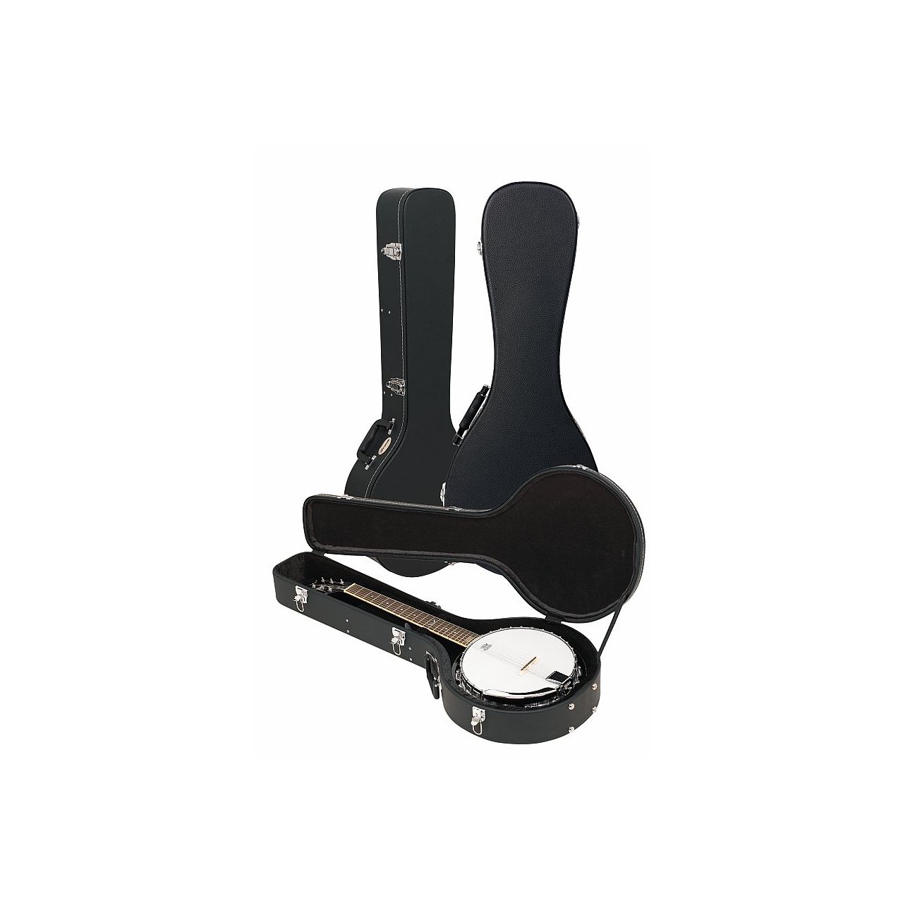 Standard Hardshell Case - Banjo, Black Tolex