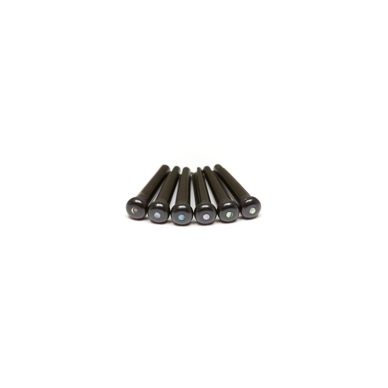 TUSQ Bridge Pins Martin 2 mm Black-Paua Dot, 60 pcs