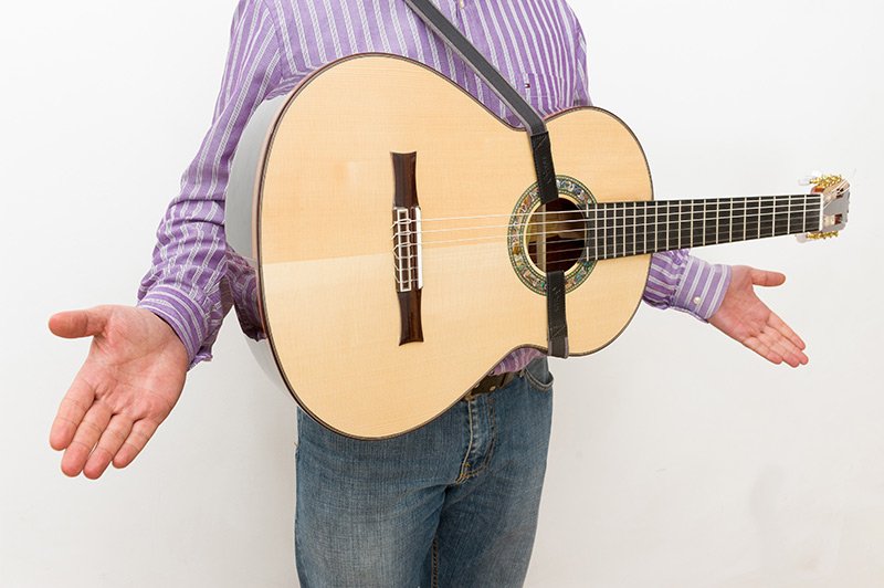 Dual Hook Brown Klassische Gitarrengurt