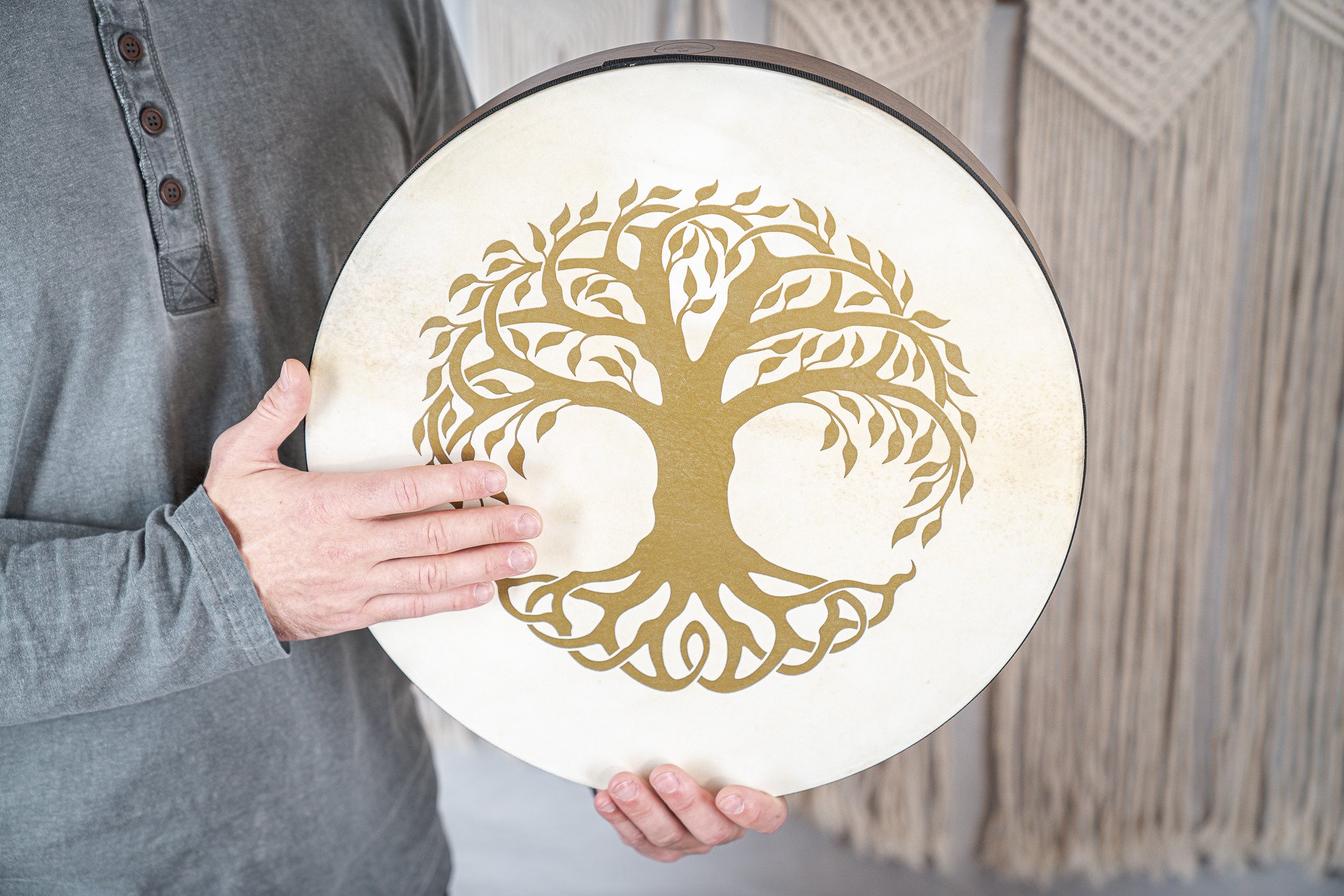 Hand Drum 16" Tree of Life