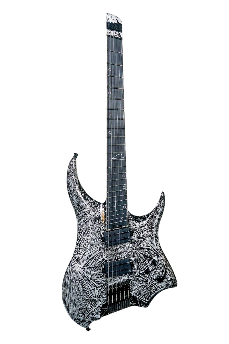 Revenant 6-String Multiscale Headless E-Gitarre Gloss Black Ice