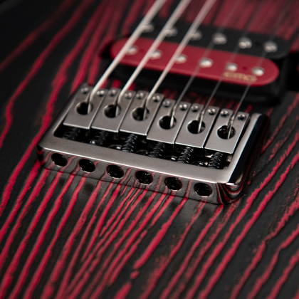 KX300 E-Gitarre Etched Black Red