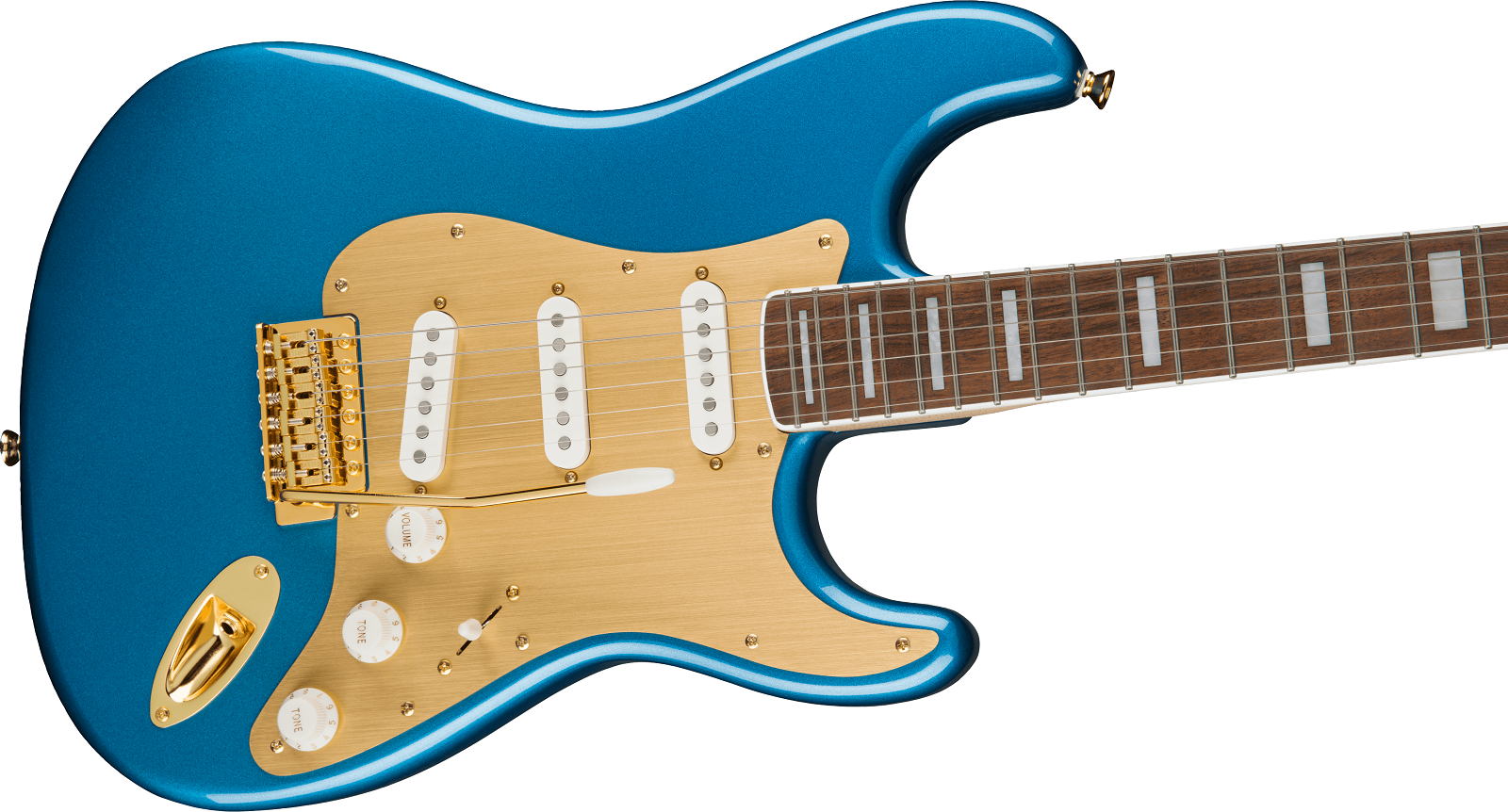 40th Anniversary Stratocaster®, Gold Edition, Lake Placid Blue