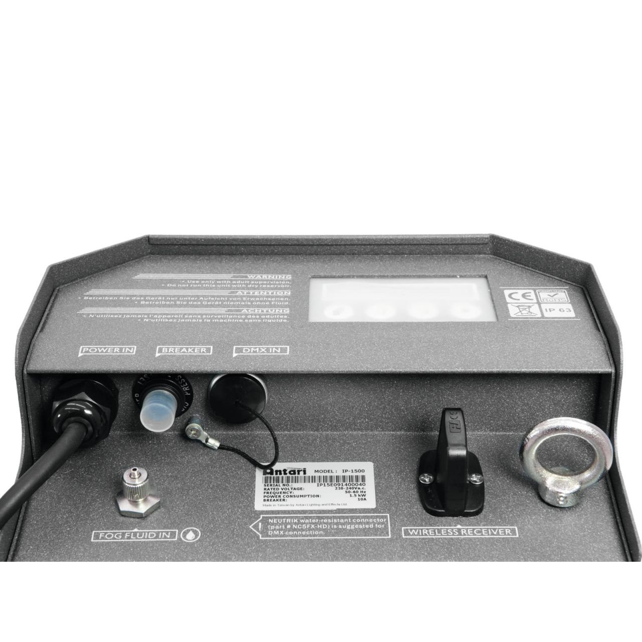 Antari IP-1500 Nebelmaschine IP53 - Sprühwassergeschützte 1500-W-Maschine mit digitaler Funksteuerun