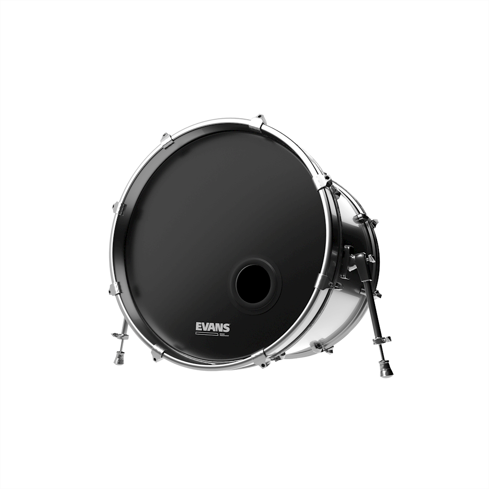 REMAD Resonant Bassdrum Resonanzfell, Schwarz, 20 Zoll