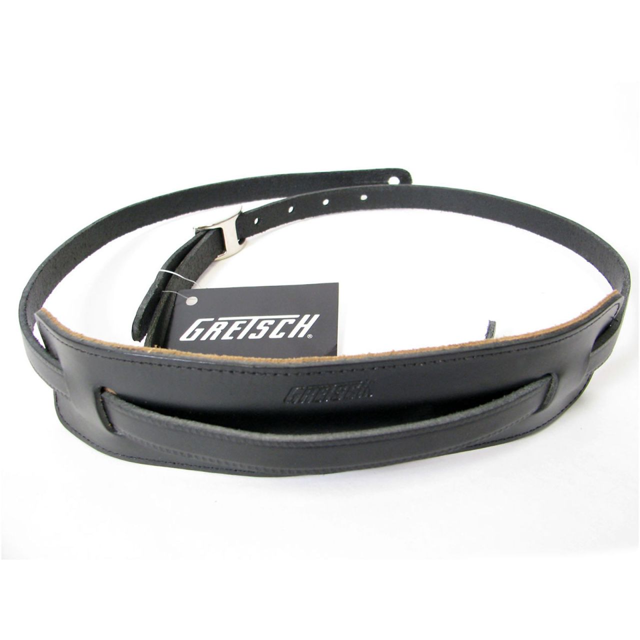 Vintage Leather Guitar Strap, Black