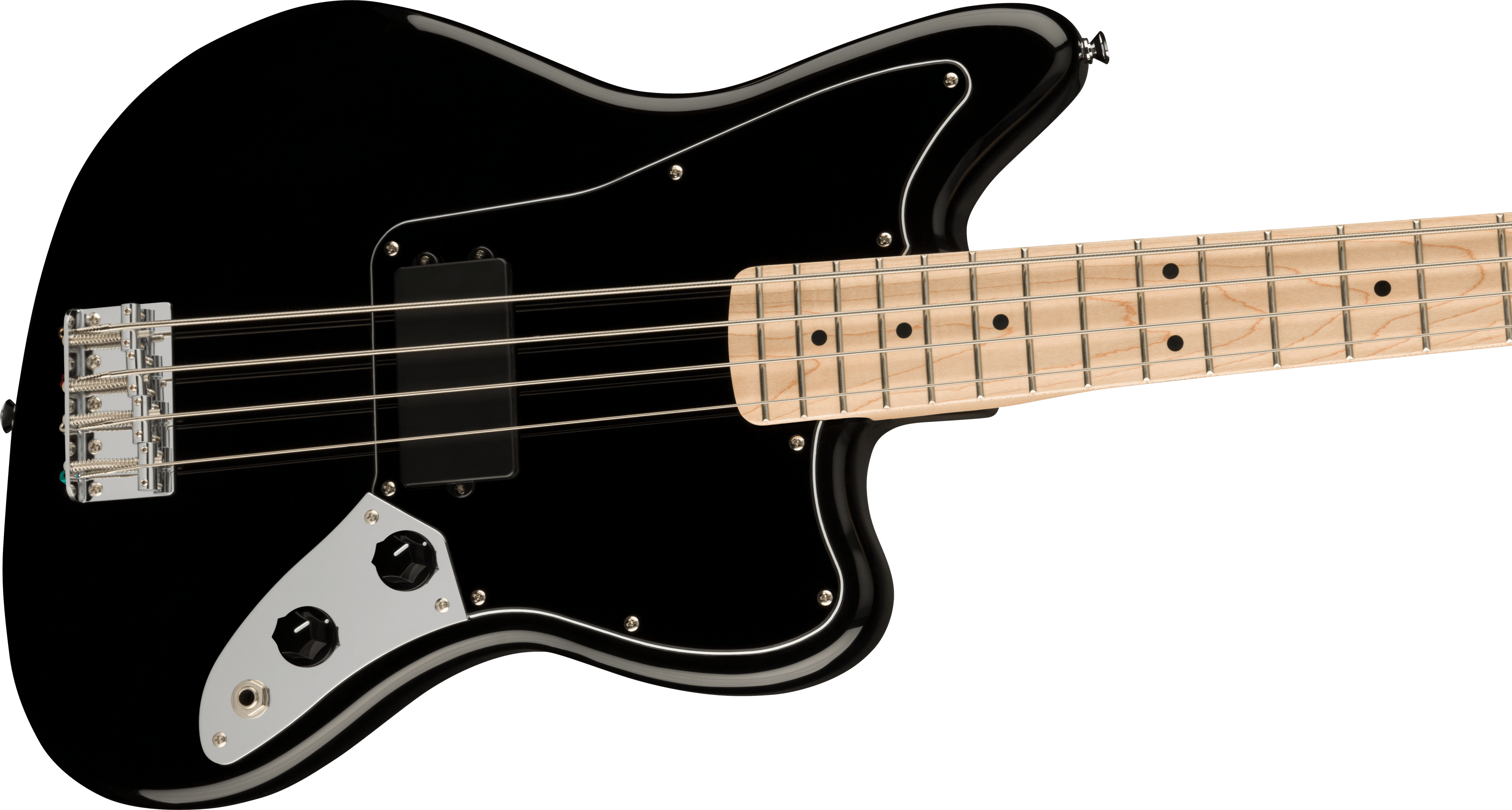 Affinity Series™ Jaguar® Bass H, Maple Fingerboard, Black Pickguard, Black