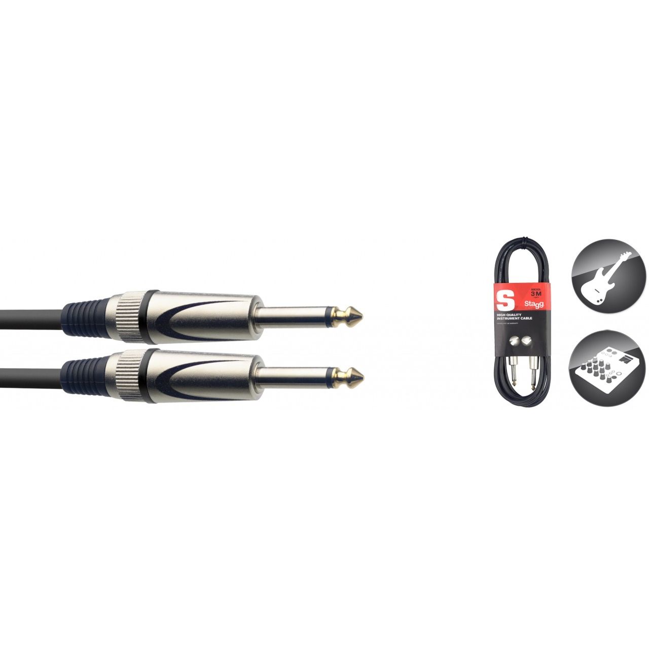 Instrumentenkabel Klinke 3m
