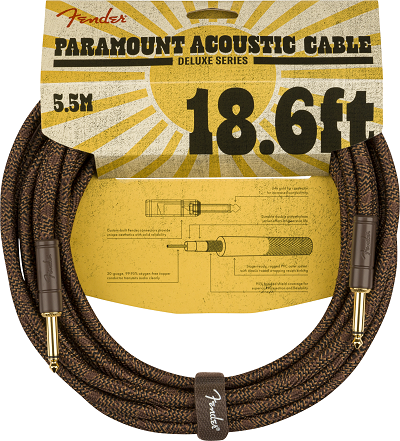 Paramount Acoustic Instrument Cable 5,5m Brown