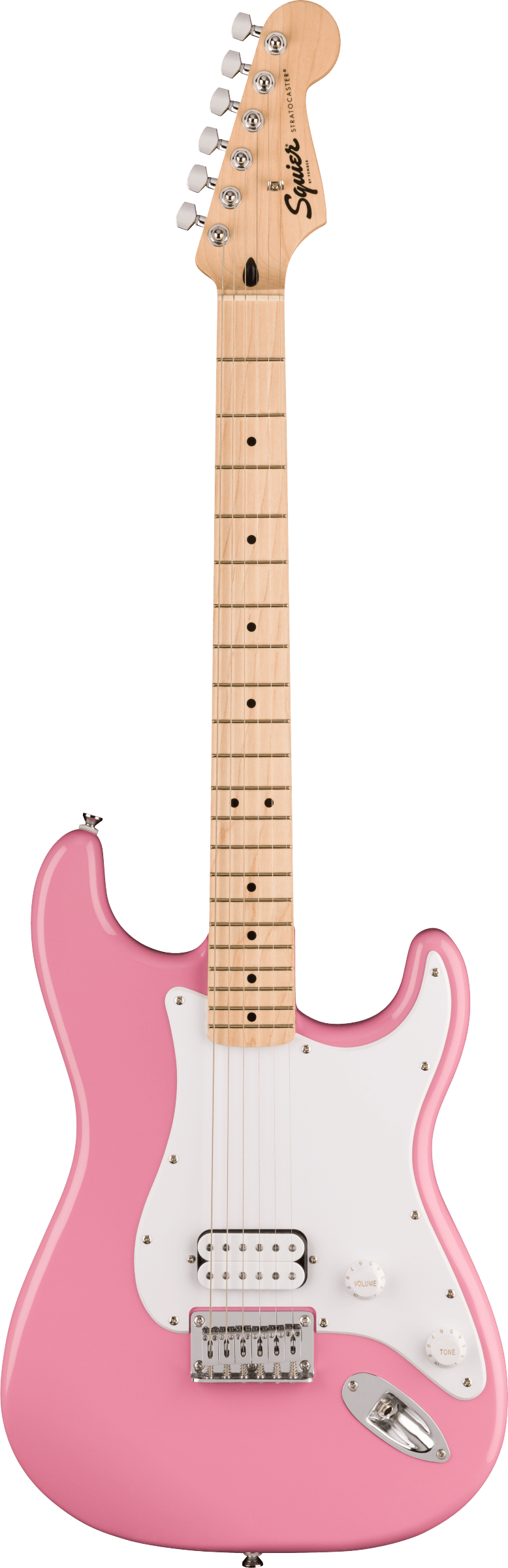 Sonic Stratocaster HT H Maple Fingerboard Flash Pink