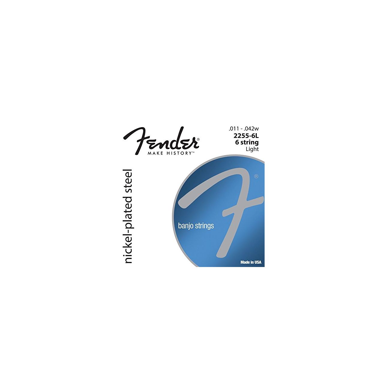Banjo Strings, NPS, 2255-6L 6-String, Gauges .011-.042 Set of 6