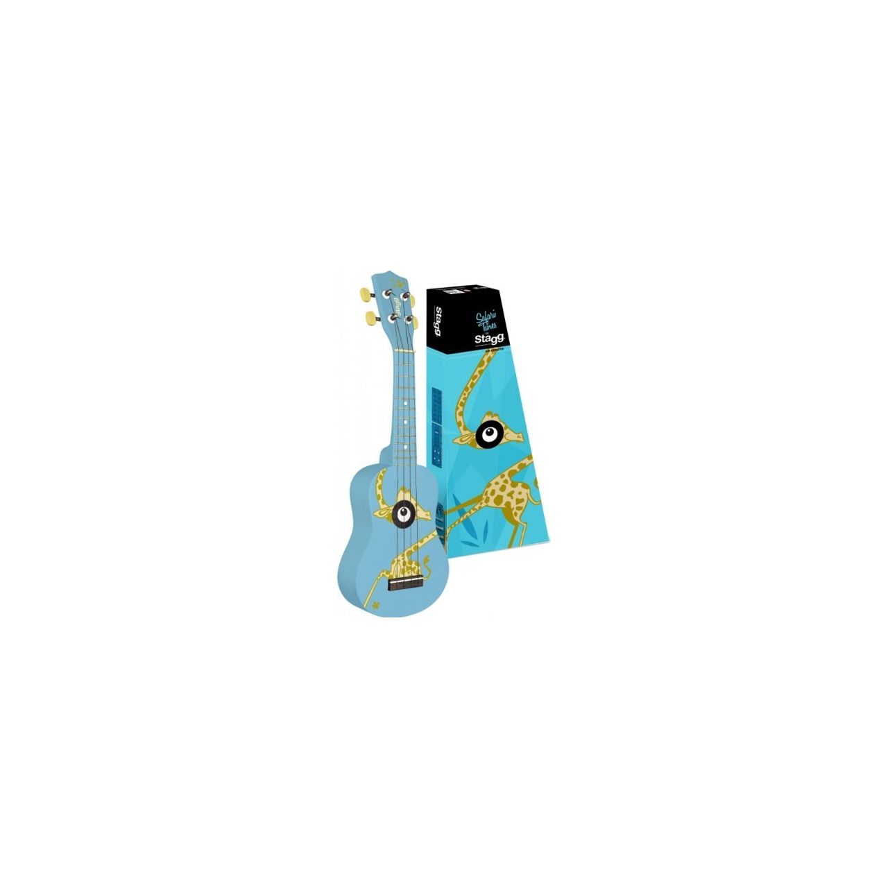 Sopran-Ukulele Giraffe inkl. Tasche