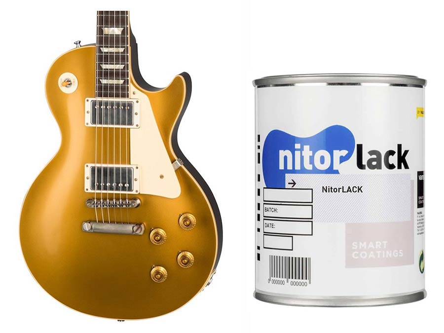 Nitrocelluloselack Aged Gold Top - 500ml Dose