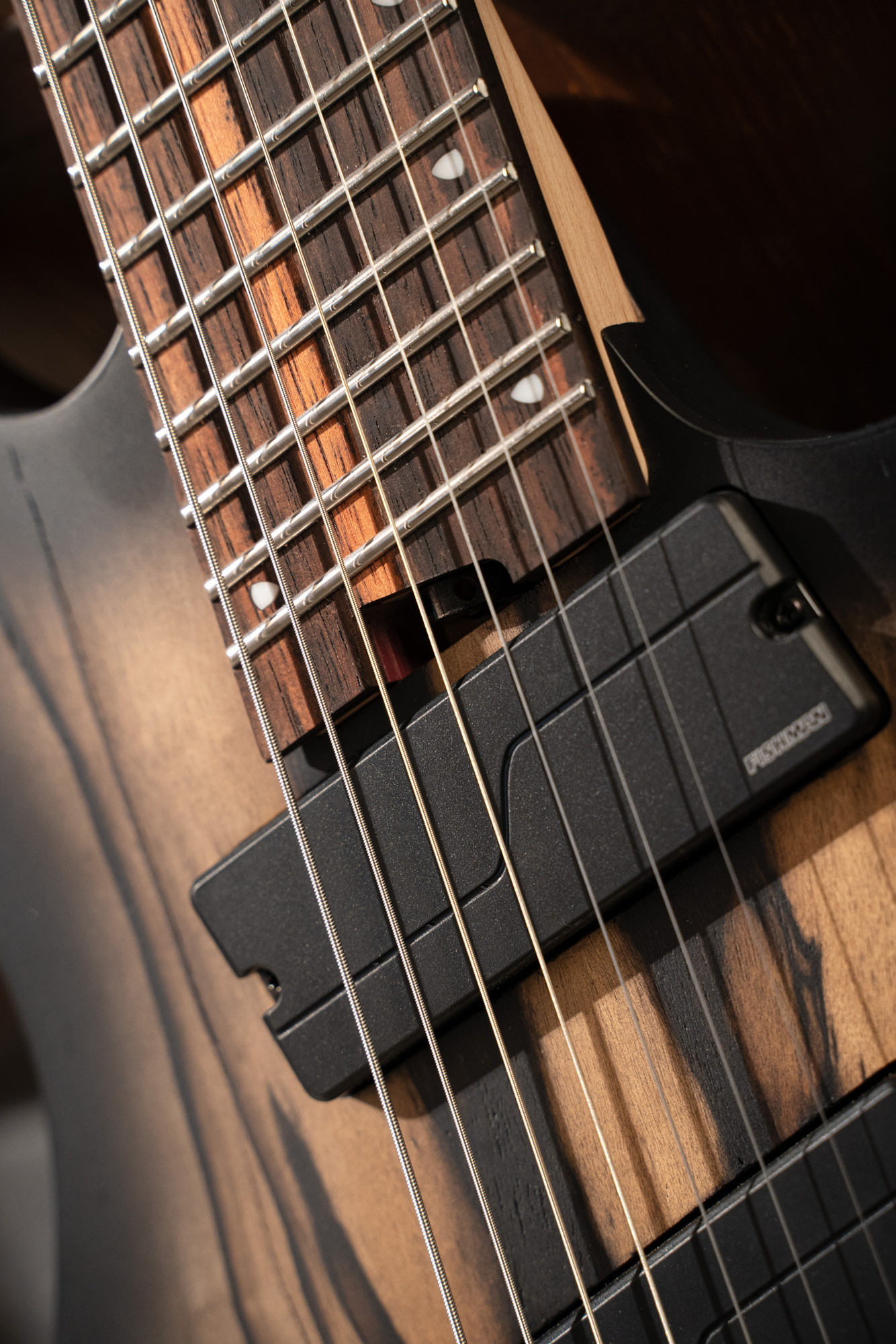 KX507MS Pale Moon Ebody Natural Black Burst Multiscale E-Gitarre