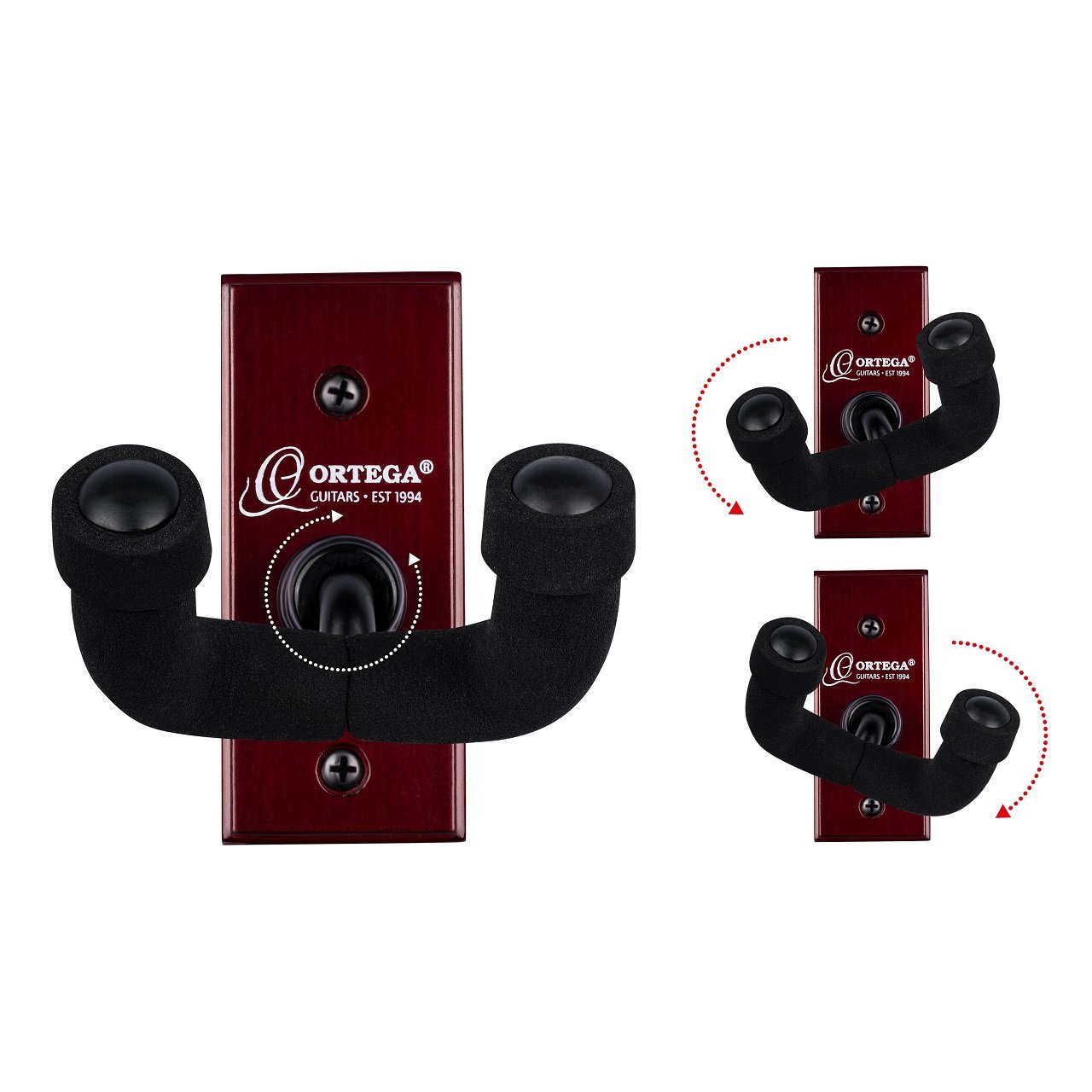 OGH-1WR Gitarrren Wandhalter Wine Red