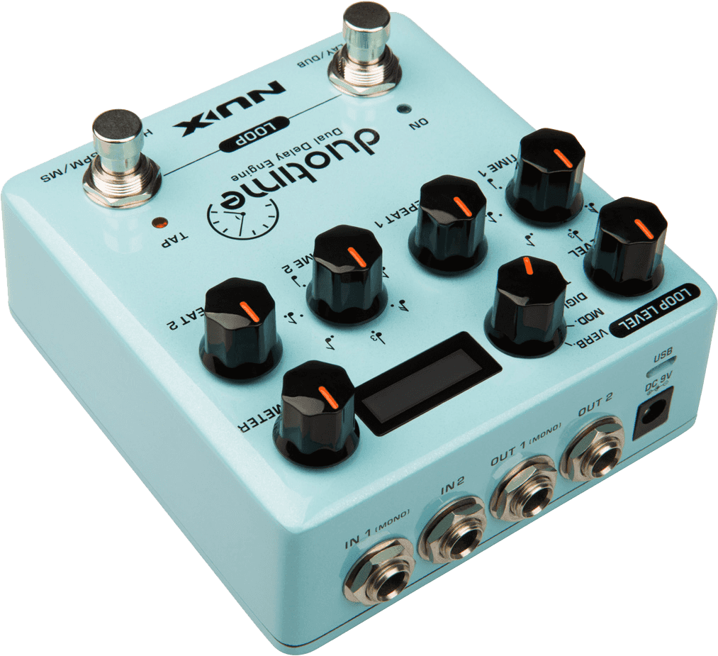 DUOTIME Double Delay Pedal mit Looper
