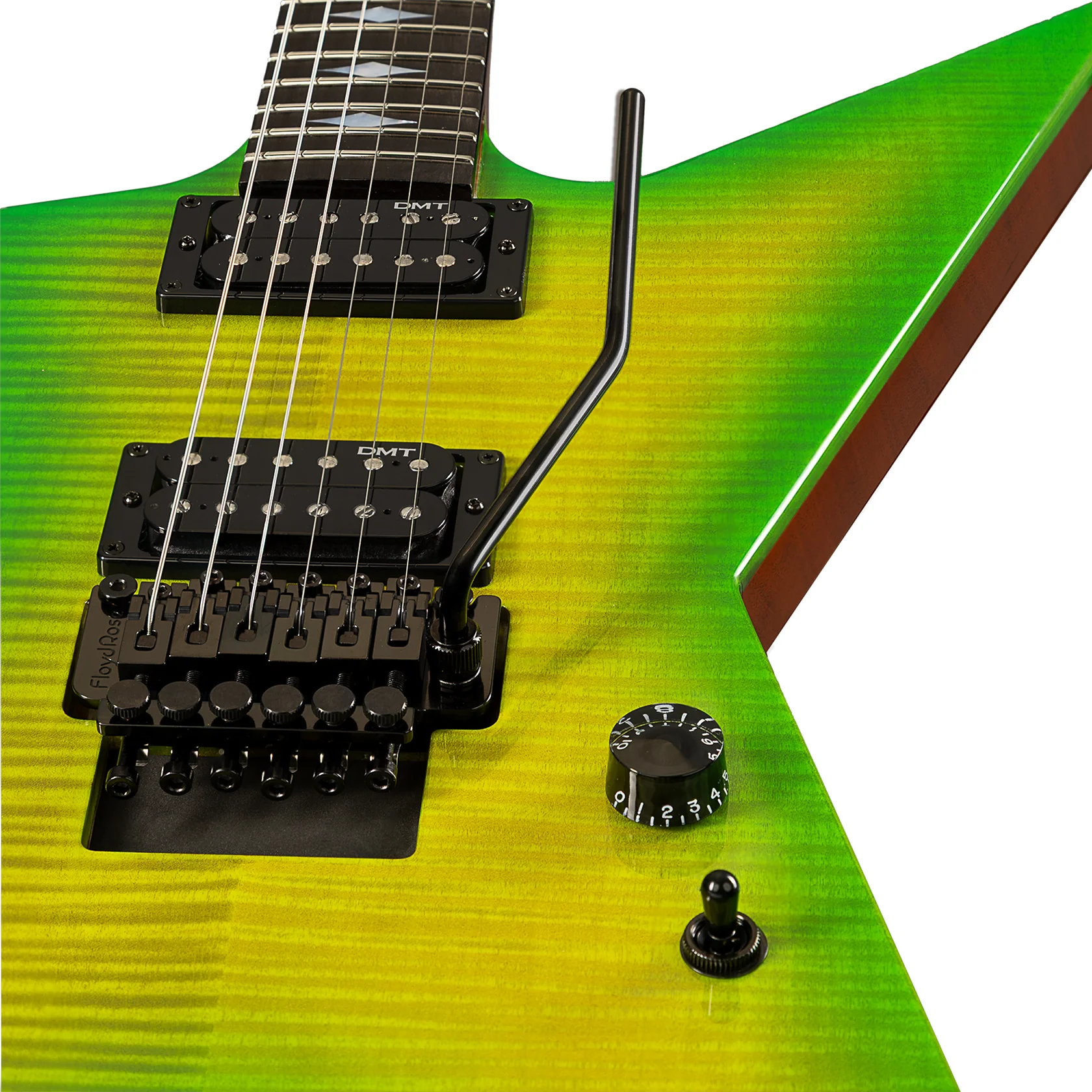 USA Flat Top Floyd Flame Top E-Gitarre