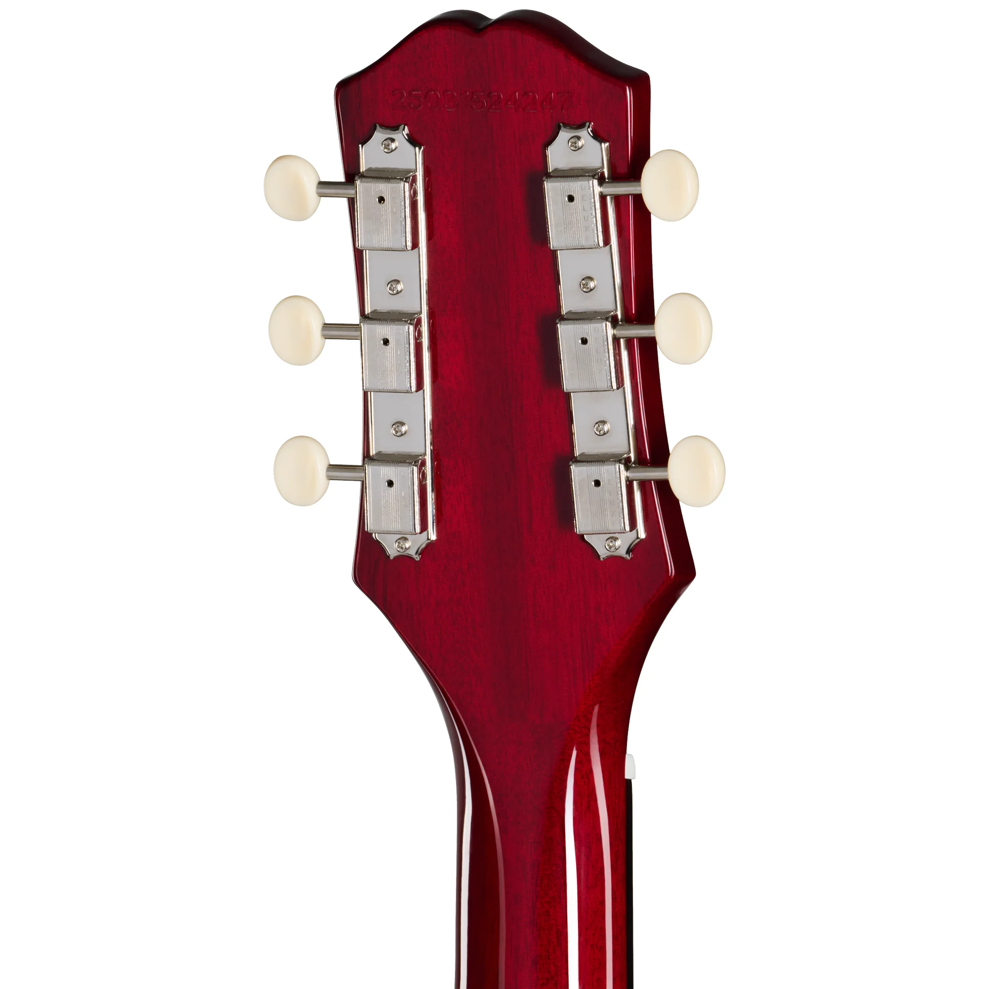 Epiphone Les Paul Special Double Cut Cherry Red Rückseite der Kopfplatte