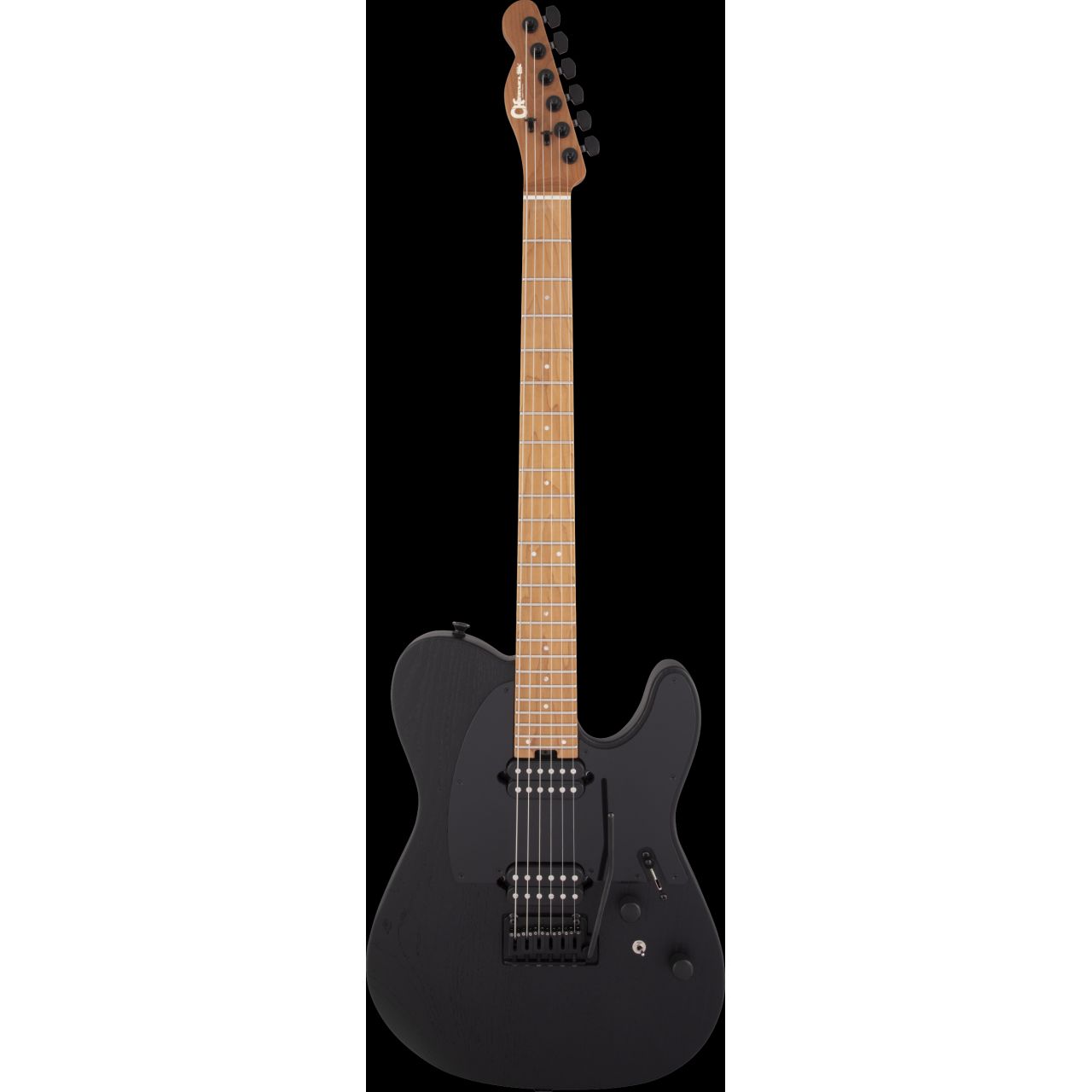 Pro-Mod So-Cal Style 2 24 HH 2PT CM Ash, Caramelized Maple Fingerboard, Black Ash