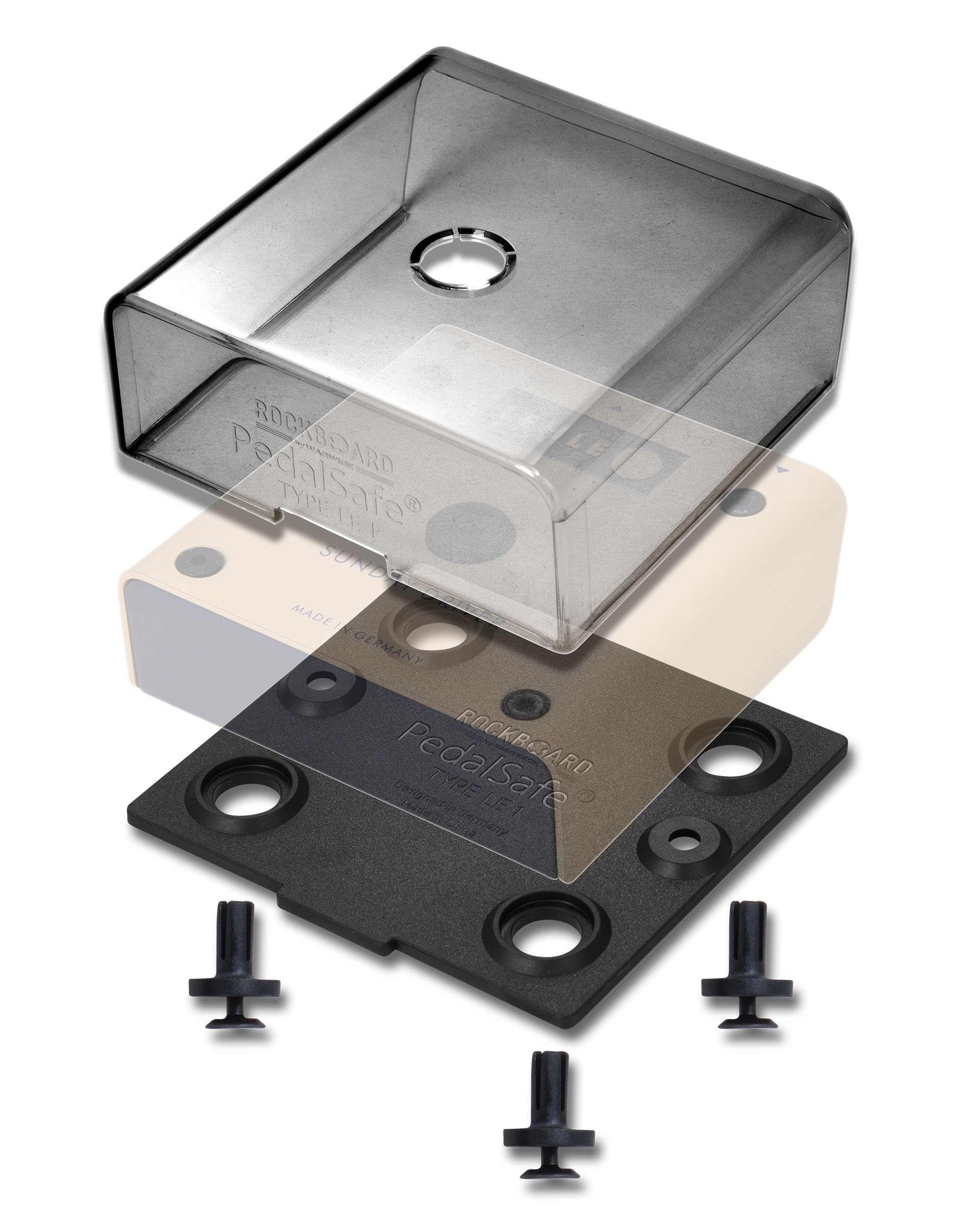 PedalSafe Type LE1 - Protective Cover and Universal Mounting Plate
