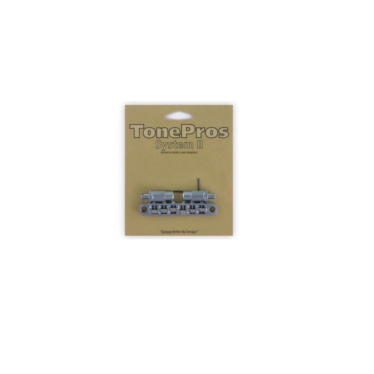TPFR C - Metric Tune-O-Matic Bridge with Roller Saddles (Large Posts) - Chrome