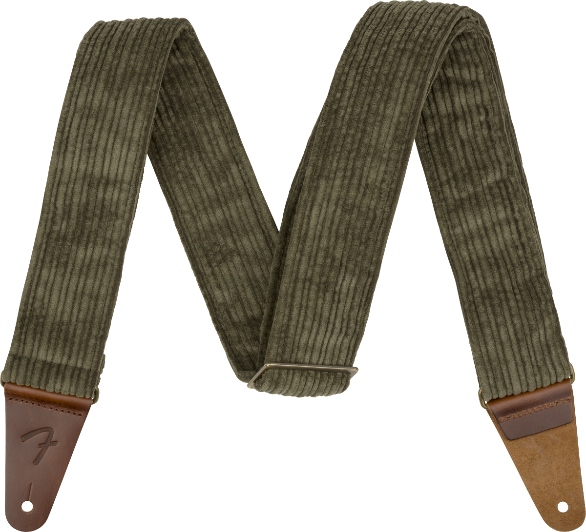 Corduroy Strap, Antique Olive, 2"