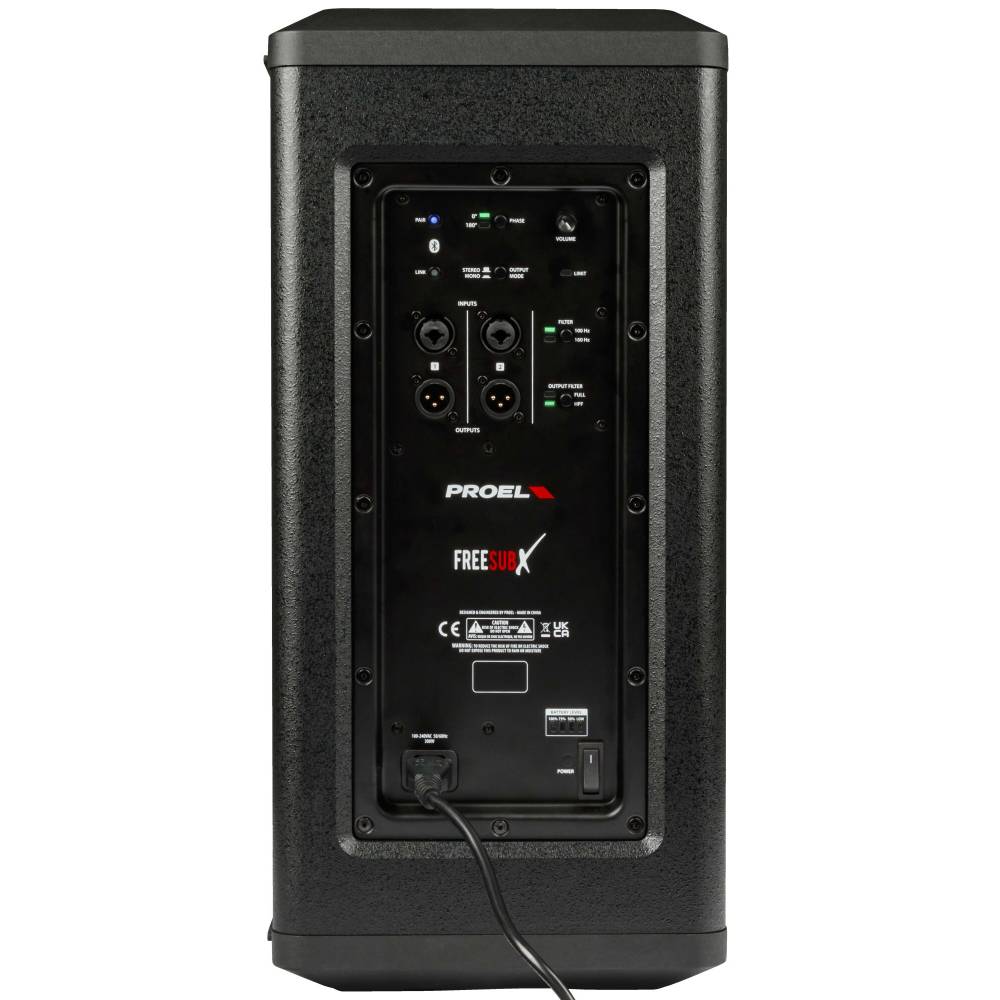 FREESUBX Tragbarer Aktiver Batterie Subwoofer 2x8