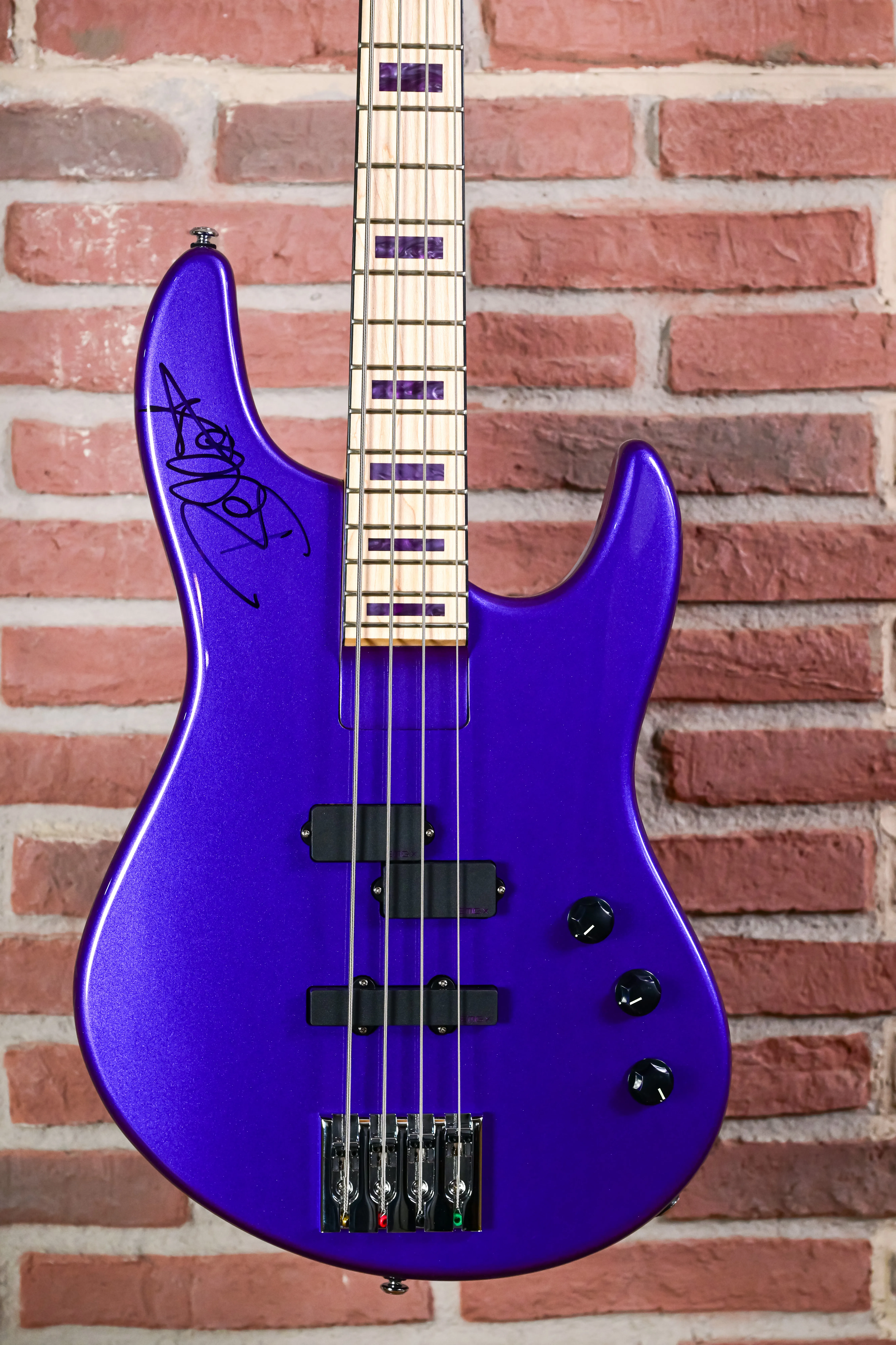 NC-4 Signed by Frank Bello Signature Bass Metallic Purple #1