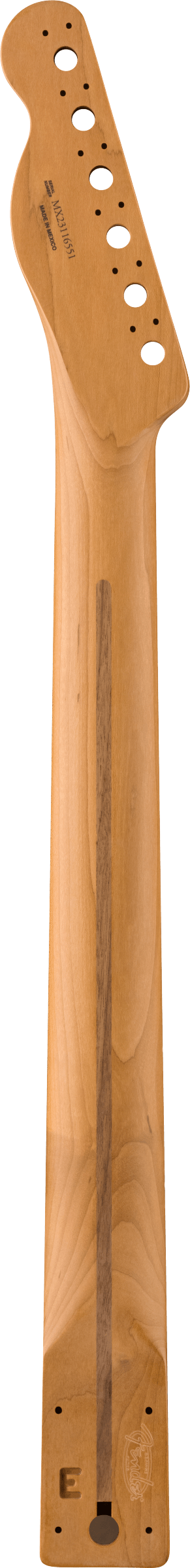 Satin Roasted Maple Telecaster Neck, 22 Jumbo Frets, 12", Rosewood, Flat Oval Shape