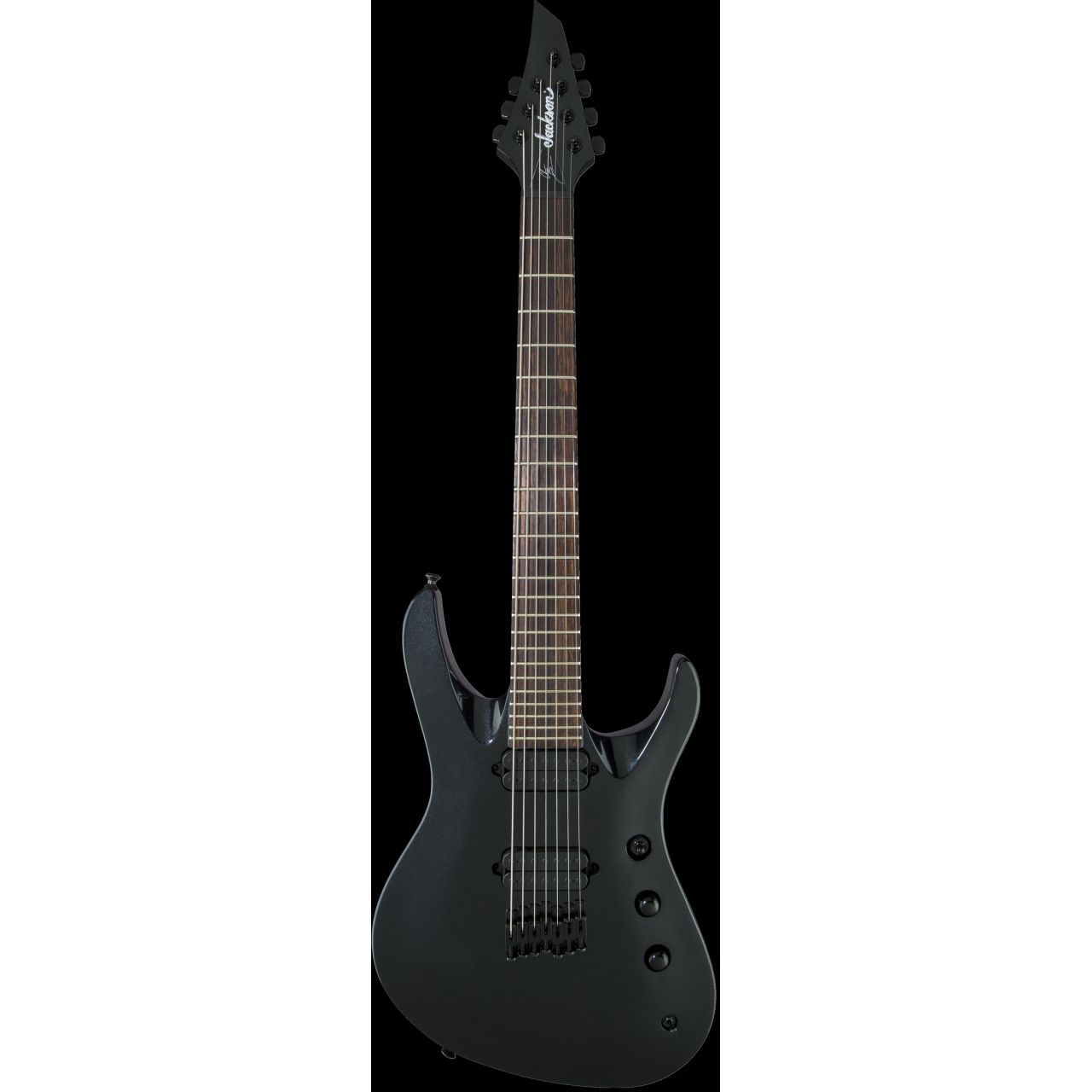 Pro Series Chris Broderick HT7, 7 String, RW, Metallic Black - E-Gitarre