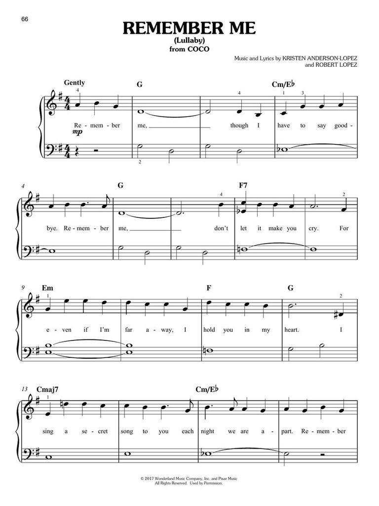Disney Songs in Easy Keys