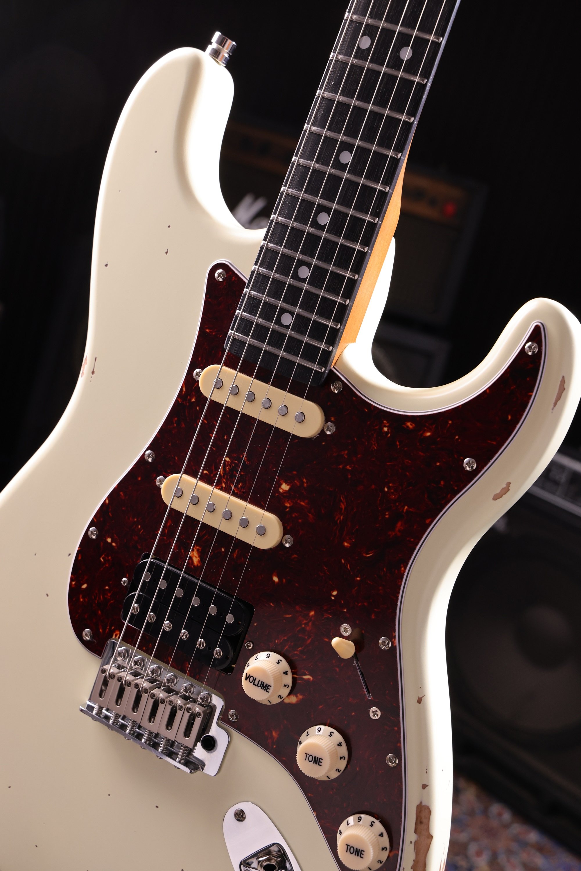 PS-7 OW R Olympic White Relic E-Gitarre